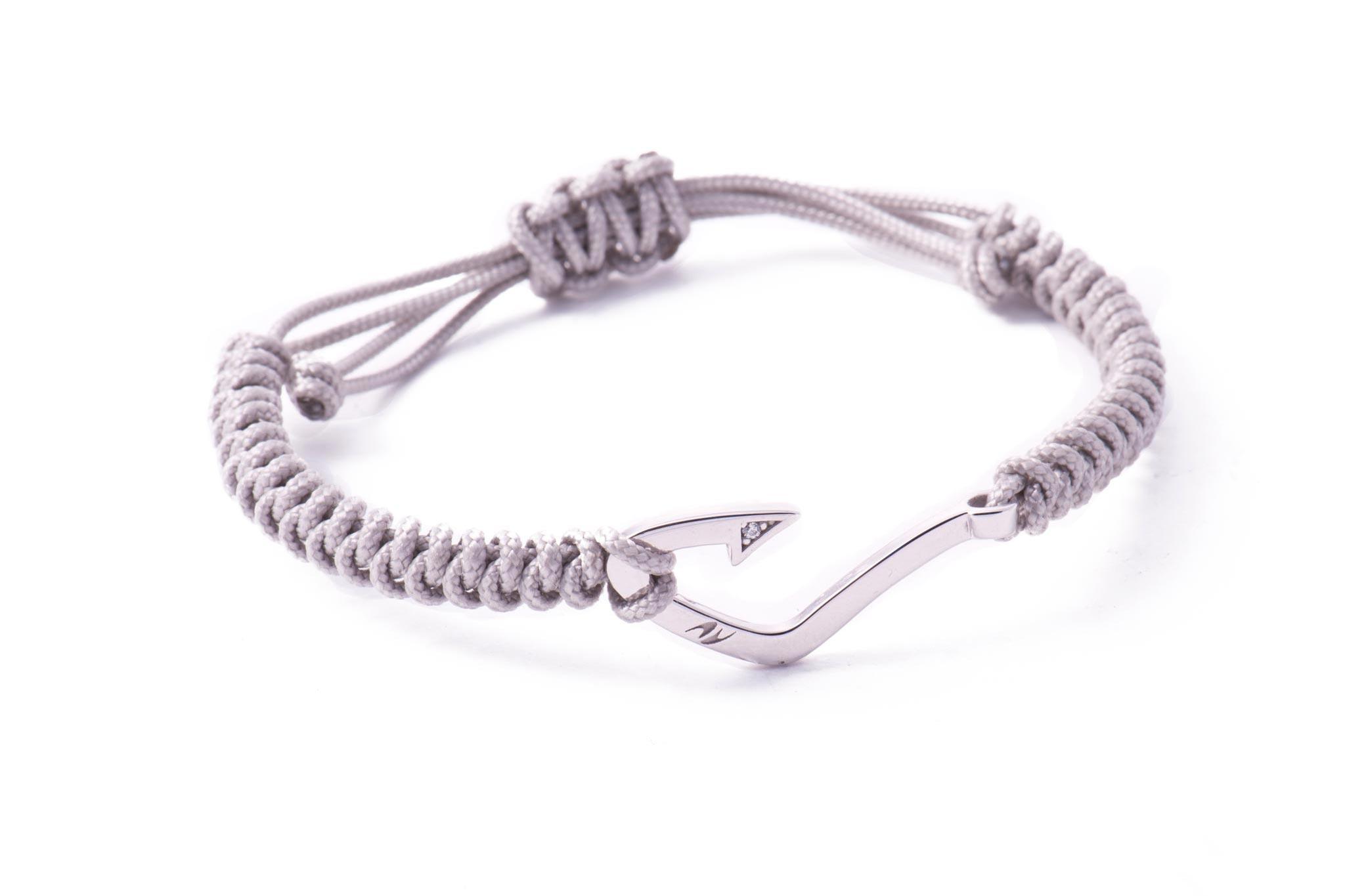 Bracciale Hook Grigio Argento