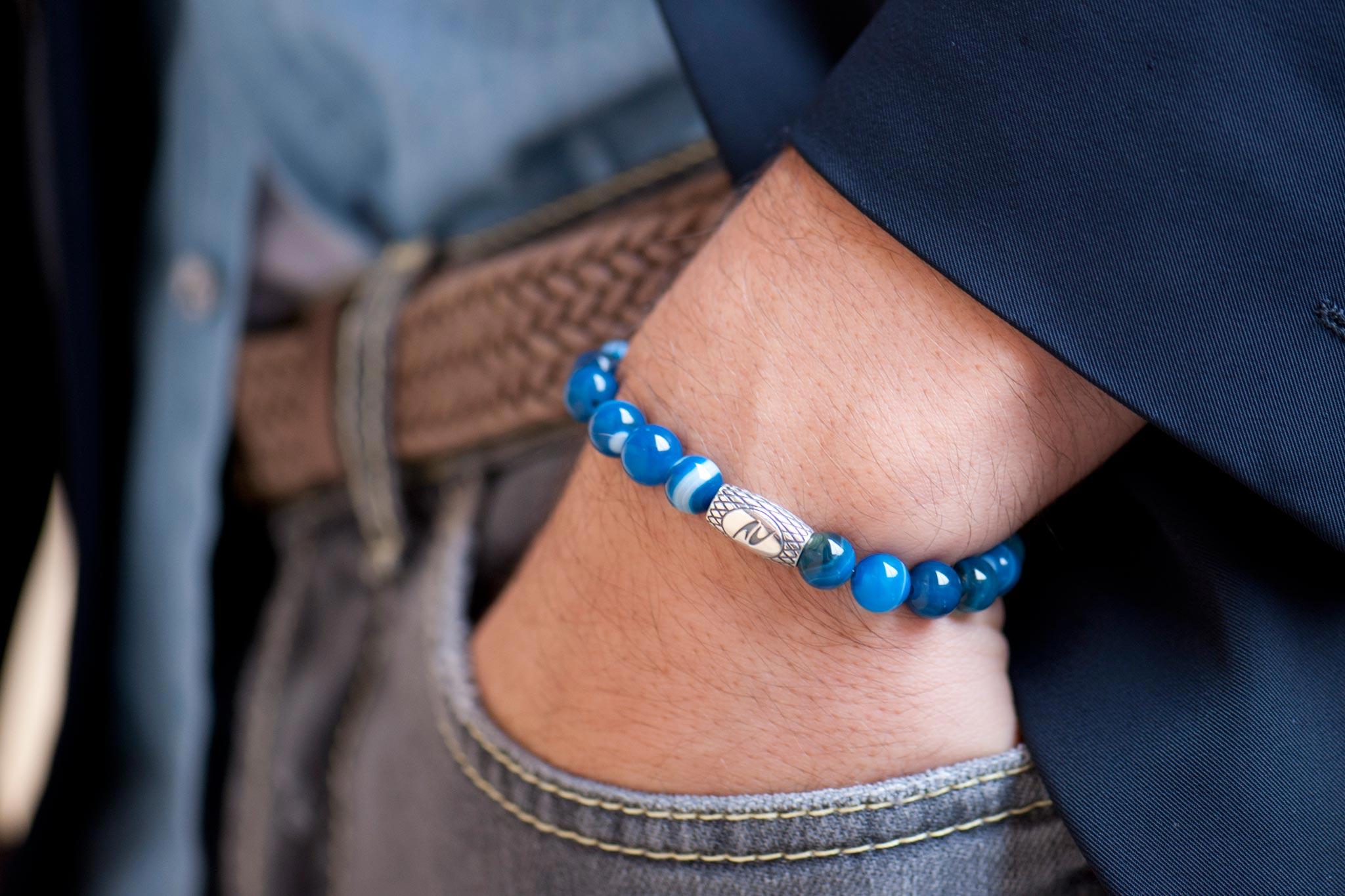 Bracciale Stone Agata Striata - immagine 2